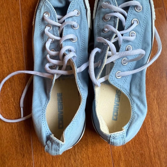 Women’s 8.5 Lace Up Converse Chuck Taylor’s All Star Shoreline Sneakers Blue Low - Picture 4 of 8
